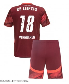 Günstige RB Leipzig Arthur Vermeeren #18 Auswärts Trikotsatzt Kinder 2024-25 Kurzarm (+ Kurze Hosen)